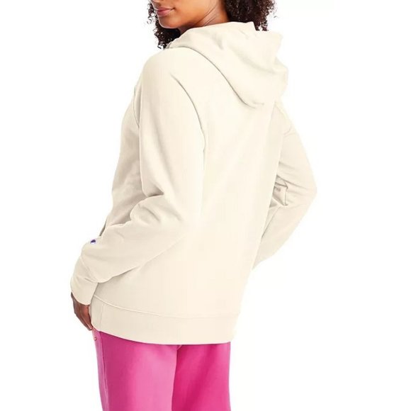 XL Champion PowerBlend Women's Hoodie in Natural Beige color Size Extra Large - Picture 6 of 10